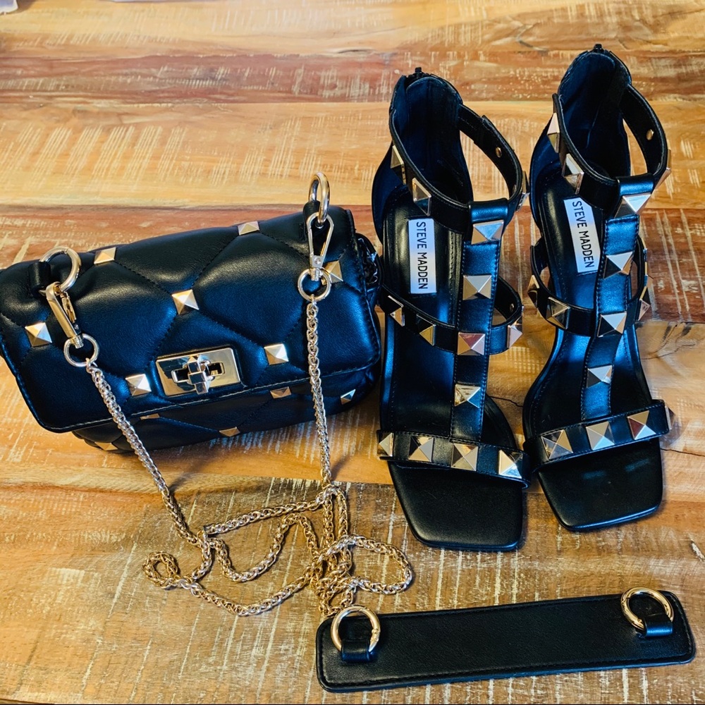 Steve Madden heels with matching purse
